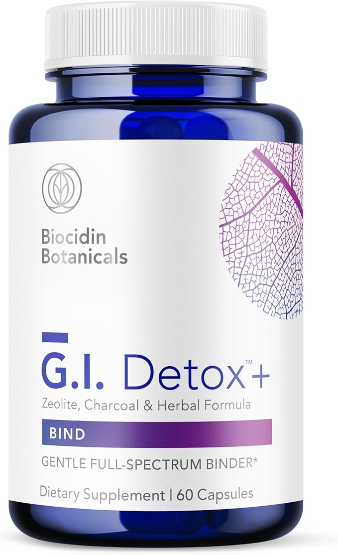 G.I. Detox+ Activated Charcoal Binder & Zeolite Detox Supplements