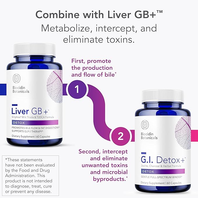 G.I. Detox+ Activated Charcoal Binder & Zeolite Detox Supplements image