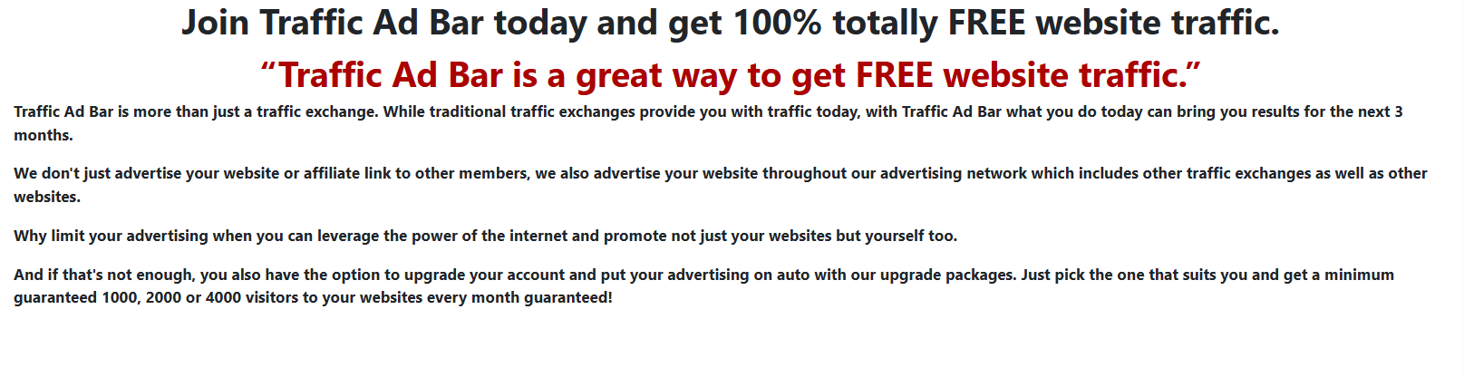 Traffi Ad Bar image