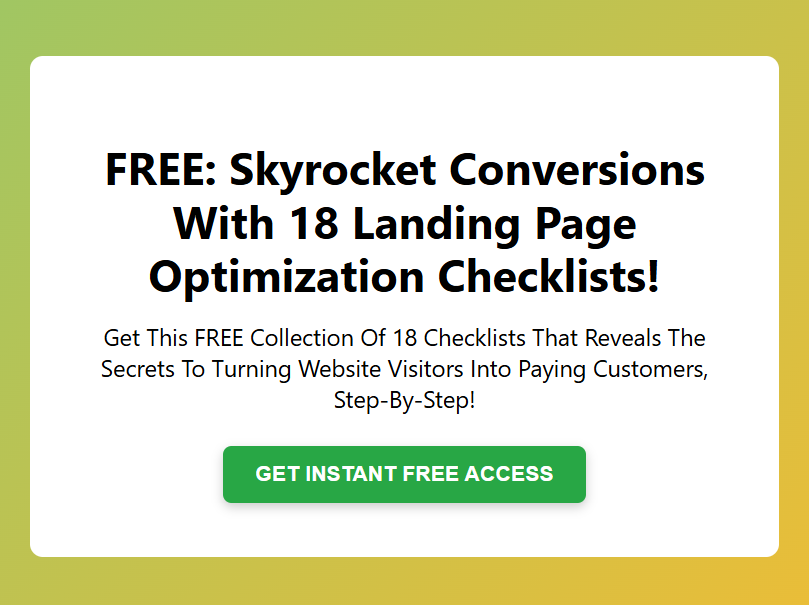 18 Landing Page Optimization Checklists