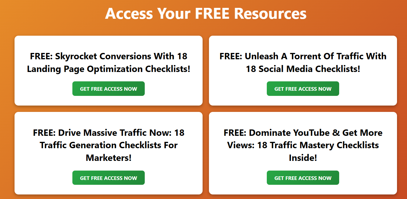 Free Resources Checklists