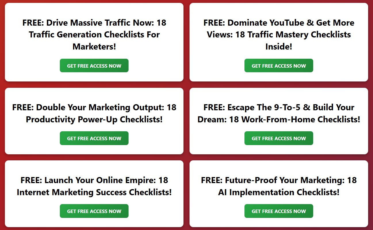 Free Resources Checklists image