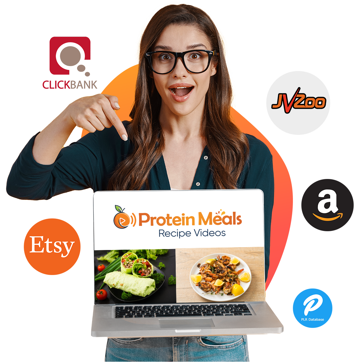 Protein Meals Recipe Videos with Unrestricted PLR image