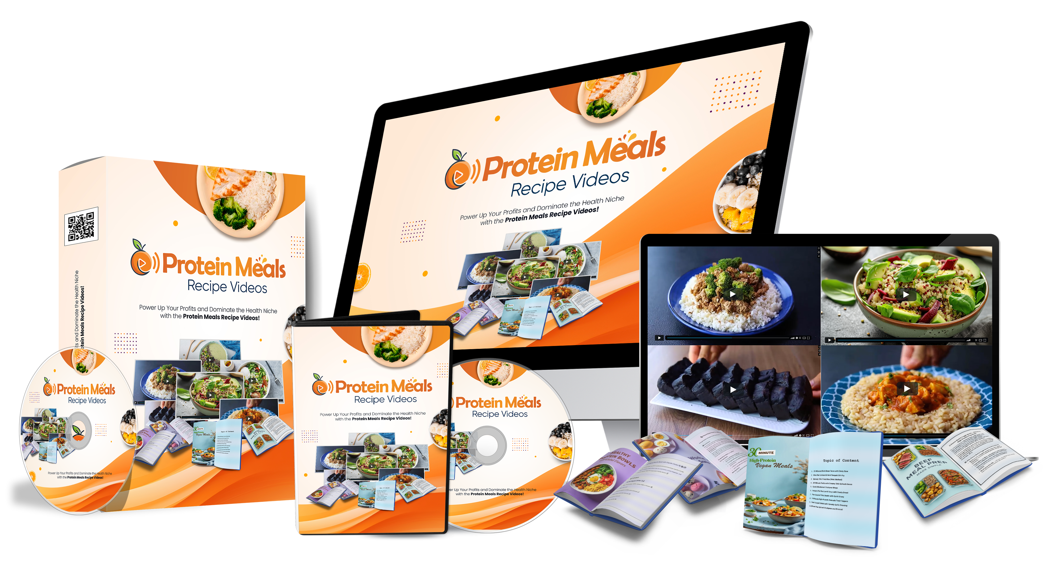 Protein Meals Recipe Videos with Unrestricted PLR image