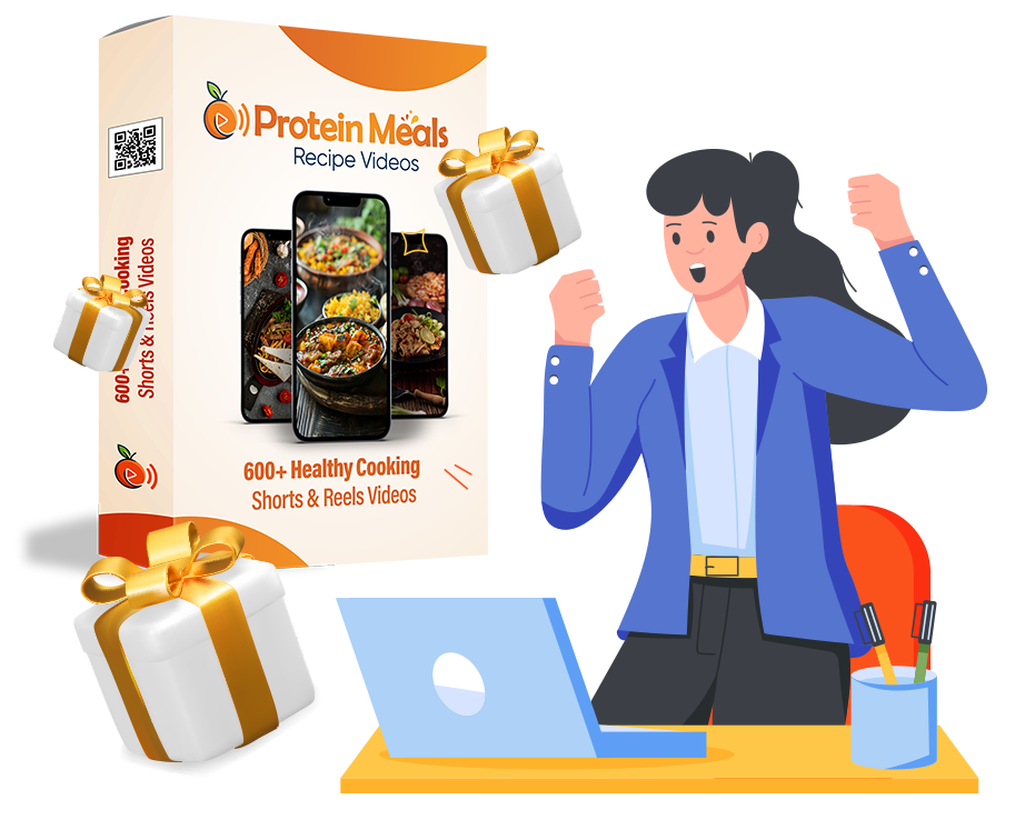 Protein Meals Recipe Videos with Unrestricted PLR image