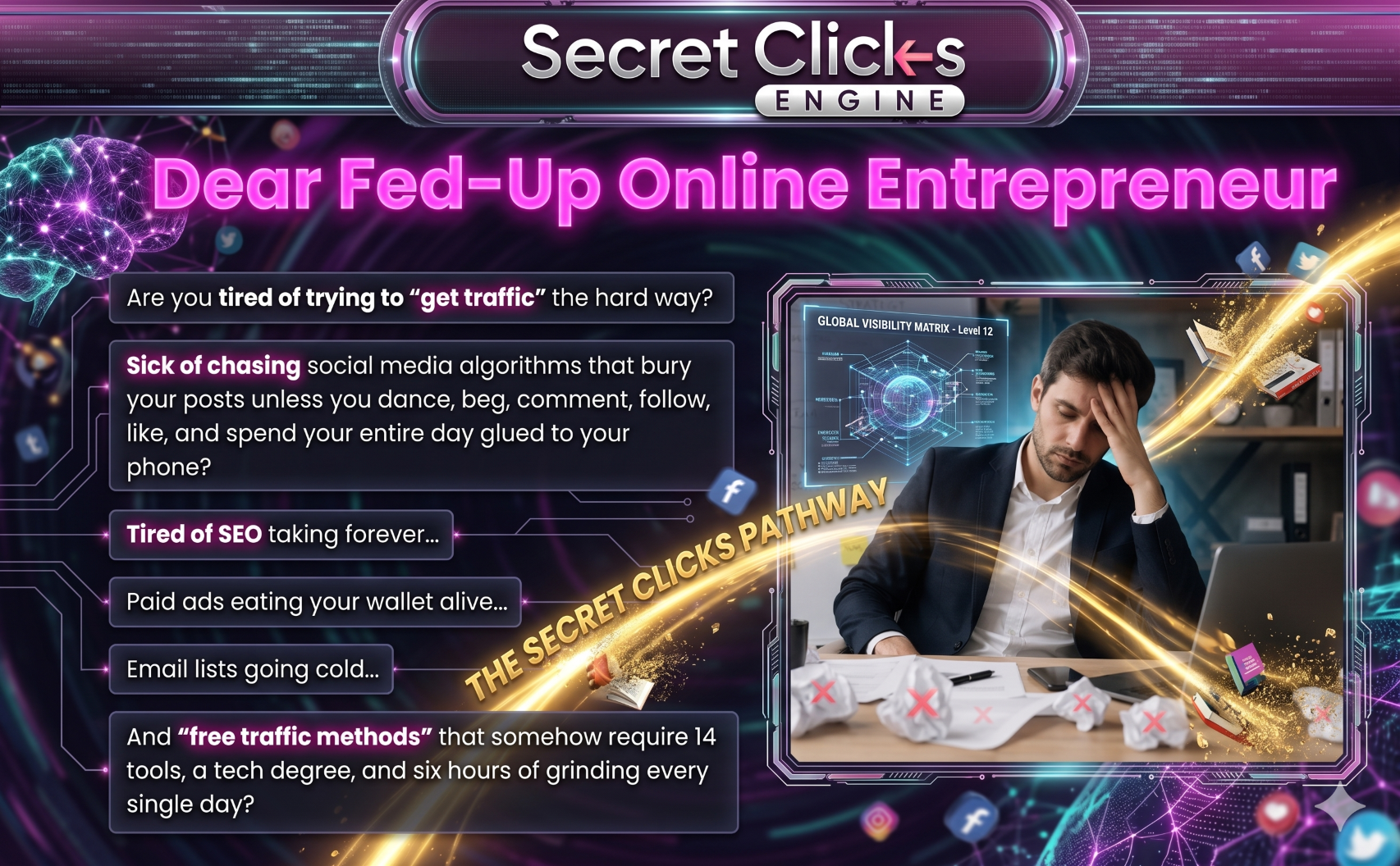 Secret Clicks Engine Traffic Tool for Online Marketing