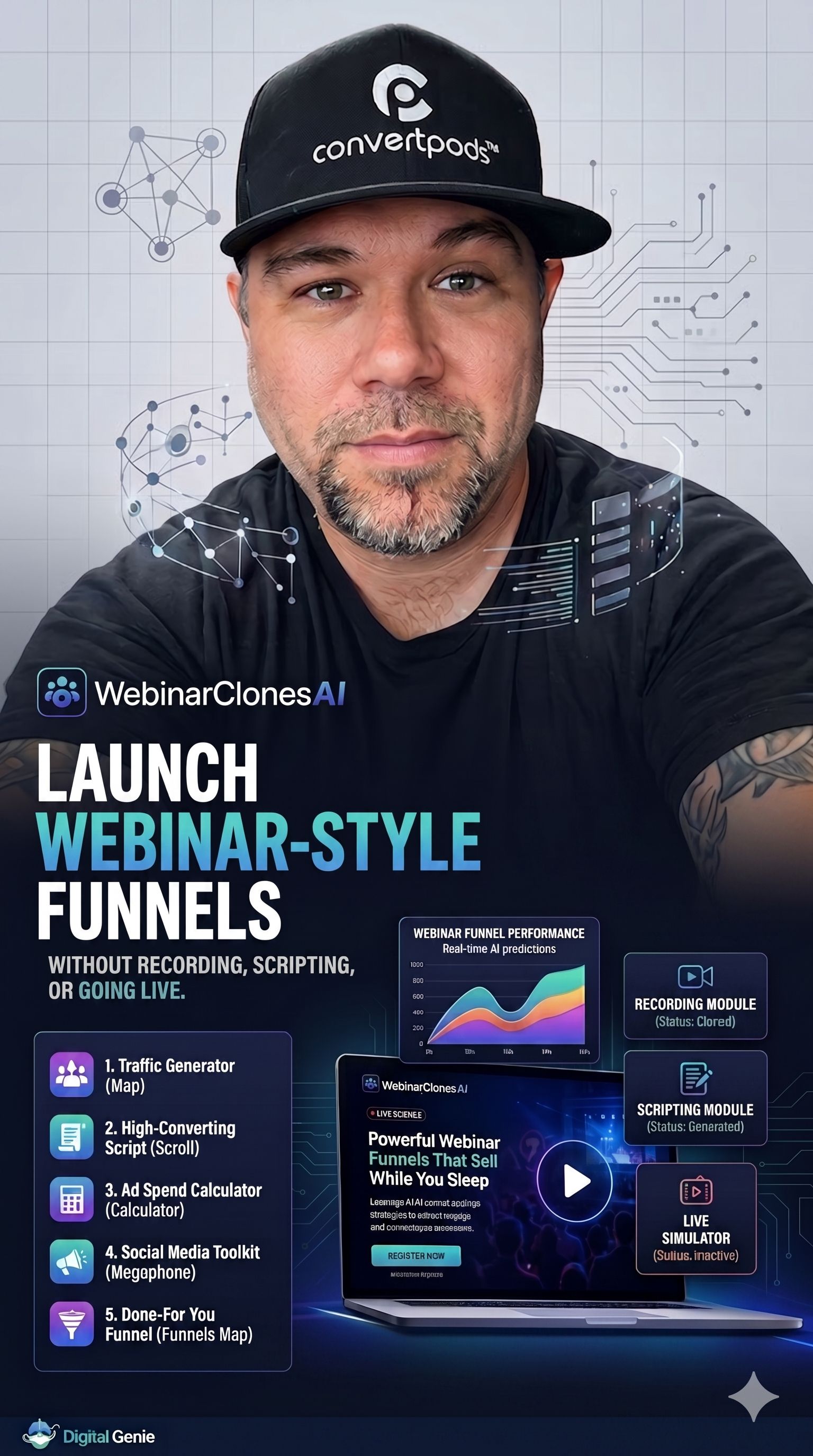 WebinarClonesAI AI Webinar Creation and Marketing Bundle