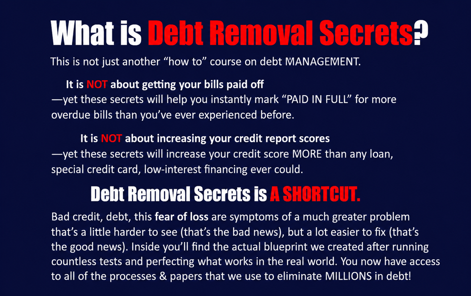 ERASE ANY DEBT image